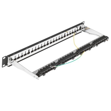 Патч-панель наборная Lanmaster LAN-PPN24OK-STP 19" 1U 24x FTP