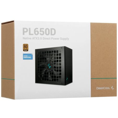 Блок питания Deepcool / GamerStorm PL650D, 650Вт, 80 PLUS Bronze, 120мм, черный