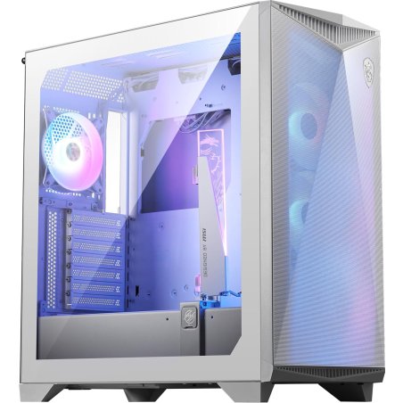 Компьютерный корпус MSI MPG GUNGNIR 300R AIRFLOW White, Midi Tower, EATX,2xUSB 3.2 Gen 1, 1xUSB 3.2 Gen2 Type-C,4x120мм PWM ARGb Fan, ARGb+PWM Control Board, Tempered Glass Window