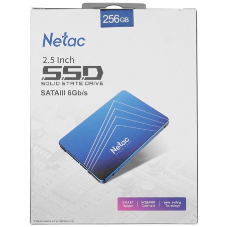 Накопитель SSD Netac N600S, 256Gb, SATA III, 2.5", R/W 540/490