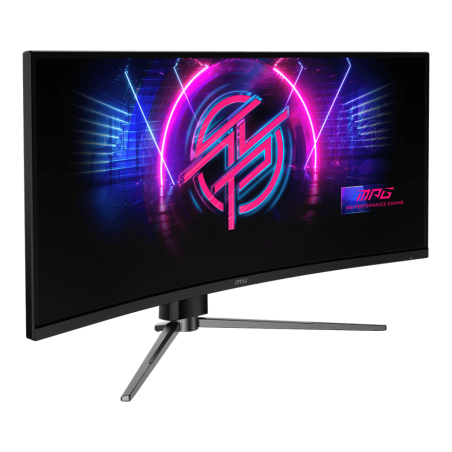 Монитор 34" MSI MPG 341CQPX QD OLED 3440x1440, 240 Гц, 0.03 мс, 21:9, 250 кд/м², 2xHDMI, 1xDP, 2xUSB-A 2.0, 1xUSB-C, 1x3.5 мм, изогнутый R1800, черный
