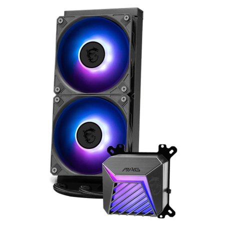 Жидкостная система охлаждения MSI MAG CORELIQUID A15 240 черный 120мм алюминий+медь 2050rpm 28.7db 4-pin