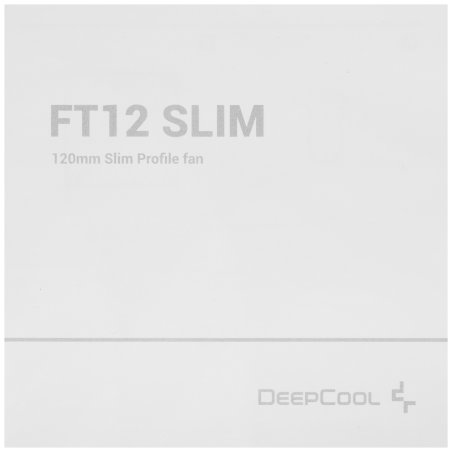 Вентилятор для корпуса DEEPCOOL FT12 SLIM черный, 120 мм, 1850 об/мин, 25.6 дБ, 4 pin