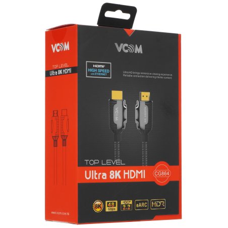 Кабель VCOM CG864-2M HDMI 19M/M,ver. 2.1, 8K@60 Hz 2m VCOM <CG864-2M>