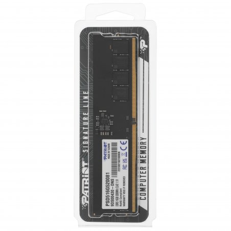 Оперативная память Patriot Signature, DDR5, 16GB (1x16 GB), 5200 MHz, CL42, DIMM