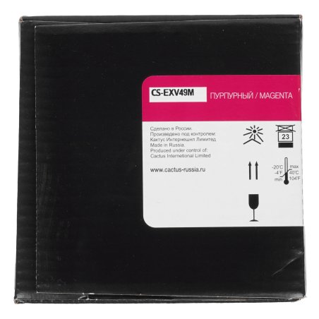 Картридж лазерный Cactus CS-EXV49M пурпурный (19000стр.) для Canon IR C3320/C3320i/C3325i/C3330i/C3500/C3520i MFP/C3525i MFP/C3530i MFP