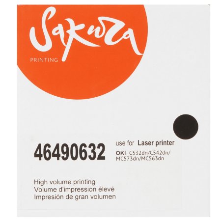 Картридж Sakura 46490632 для OKI C531DN/ C532DN/ C542DN/ MC563/ MC573, черный, 7 000 к.