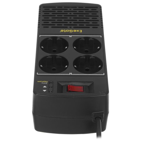 Стабилизатор ExeGate Power AD5000-1000 (1000VA/500W, диапазон 150...280В, 4 евророзетки)