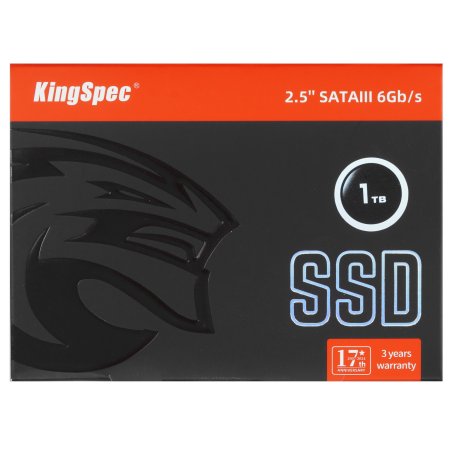 Накопитель SSD KingSpec P3-1Tb, 1Tb, SATA, 2.5", R/W 570/500
