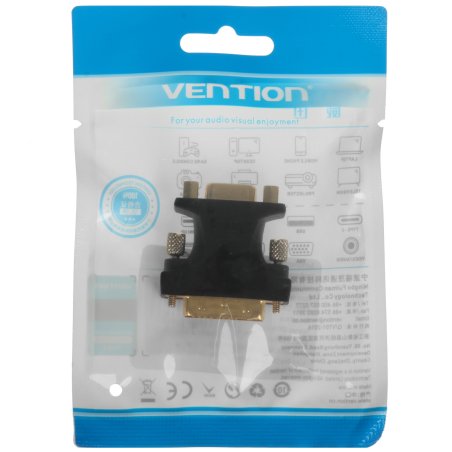 Адаптер-переходник Vention DVI-I 24+5M/ VGA 15F