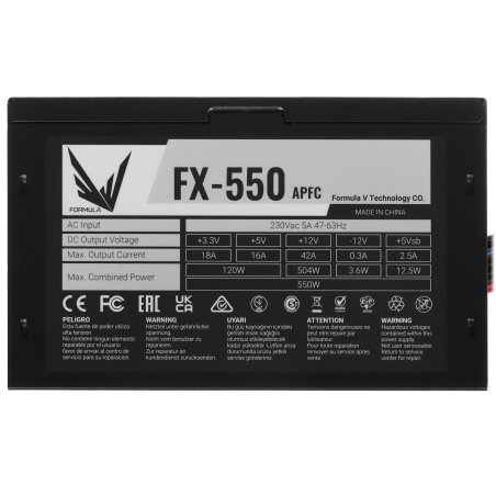 Блок питания Aerocool / Formula FX-550 RTL, 550Вт, 120мм, черный