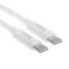 Кабель HOCO (6931474783264) силикон 1м USB 3.0A PD 60W для Type-C Type-C белый 1 м