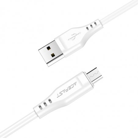 Кабель ACEFAST C3-09 USB Type-A/Micro-USB, 1.2м, для подзарядки/передачи данных, белый