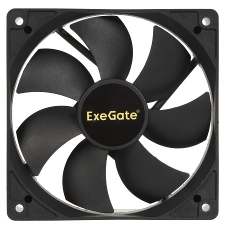 Вентилятор для корпуса ExeGate EX12025SM черный, 120 мм, 1500 об/мин, 24 дБ, Molex