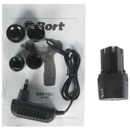 Гайковерт Bort BSR-12LI проводной автомобильный 93720636 12 В, 350 Нм, 3300 об/мин, 3,1 кг