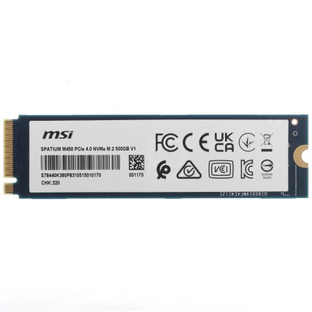 Накопитель SSD MSI PCIE 4.0 NVME M.2 500Gb SPATIUM M450 500Gb V1