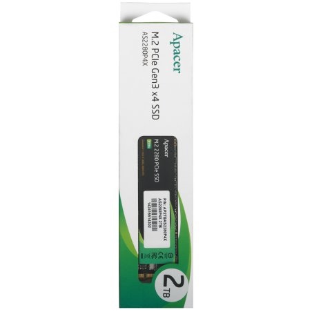 Накопитель SSD Apacer 2Tb, PCIe 3.0 x4, M.2 2280, NVMe v1.3, R/W 2100/1700, 3D NAND