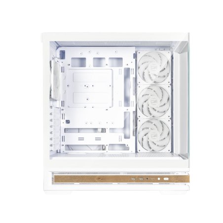 Компьютерный корпус ZALMAN P40 DS, ATX, белый, WINDOW, 9.1-inch LCD screen, 2xCombo(2.5” or 3.5”), 1x2.5”, 1xUSB TYPE-C, 2xUSB 3.0, SIDE 3x120мм ARGb, REAR 1x120мм ARGb