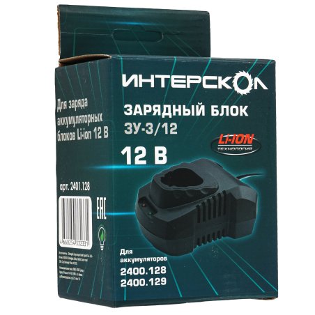 Зарядное устройство ИНТЕРСКОЛ ЗУ-3/12, 12 В, 2.3 А (2401.128)