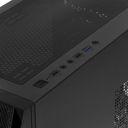 Компьютерный корпус Ginzzu GL300 FAN 12CM RGb*4 USB 3.0 Window