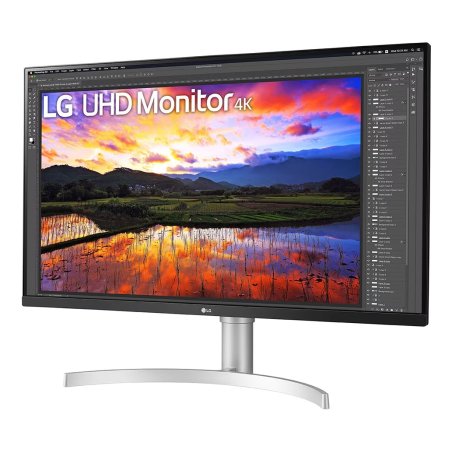 Монитор 31.5" LG 32UN650K-W IPS 3840x2160, 60 Гц, 5 мс, 16:9, 350 кд/м², 2xHDMI 2.0, DP 1.4, 3.5 мм, динамики (2x5 Вт), FreeSync, HDR10, черный/белый