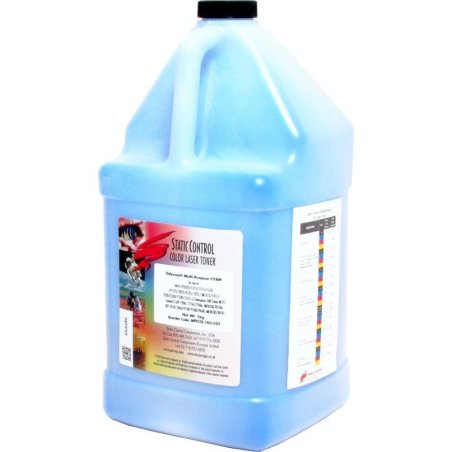 Тонер Static Control TRMPTCOL-1KG-C голубой флакон 1000гр. для принтера HP CLJCP1515/ Canon MF8330