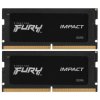 Оперативная память Kingston Fury Impact, DDR5, 16GB (2x8GB), 4800 MHz, CL38, SO-DIMM