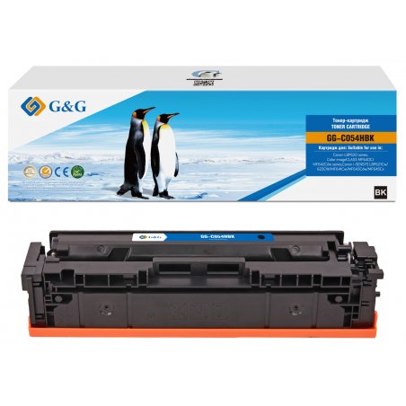 Картридж лазерный G&G GG-C054HBK черный (3100стр.) для Canon LBP 621Cw/623Cdw/641Cw/643Cdw