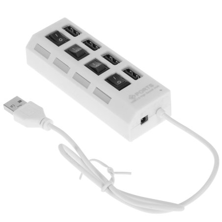 USB-хаб Smartbuy (SBHA-7204-W) USB 2.0 хаб 4 порта - белый