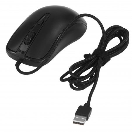 Мышь проводная Philips SPK7214 черный, 1600 dpi, USB, кнопки - 4