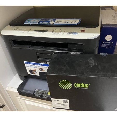 Картридж лазерный Cactus CS-CLT-C407S голубой (1000 стр.) для Samsung CLP320/320n/325/CLX3185/3185n/3185fn