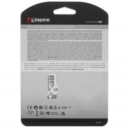 Накопитель SSD Kingston KC600, 1Tb, SATA III, 2.5", R/W 550/520