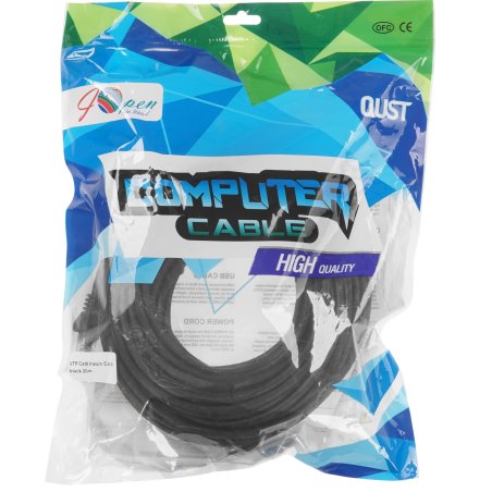 Патч-корд литой AOpen ANP612B-BK-20M (7/0.20) UTP кат.6 черный 20m