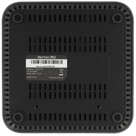 Мини ПК IRU 110ALCN N100 (0.8) 8Gb SSD256Gb UHDG noOS GbitEth WiFi BT черный (2012483)