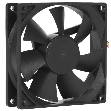 Вентилятор для корпуса Gembird FANCASE2/BALL черный, 90 мм, 2500 об/мин, 26 дБ, 3 pin