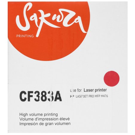 Картридж Sakura CF383A для HP MFP M476, пурпурный, 2700 к.