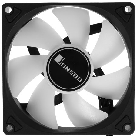 Вентилятор для корпуса JONSBO FR-606BR Reverse (120x120x25мм, 4-pin PWM, ARGb, 35.99CFM, 26.5dBA, 1500RPM, черный)