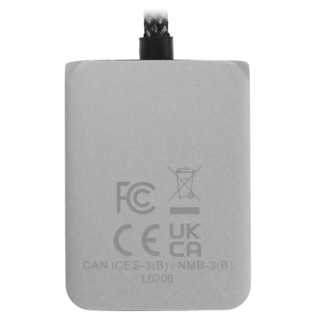 Кабель Satechi ST-U4C25M USB Type-C - USB Type-C 0.25м для зарядки и передачи данных (до 100W), серый космос