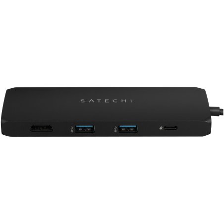 Док-станция (USB-хаб) Satechi ST-UCHSEK USB-C Hybrid Multiport Adapter (with SSD Enclosure M.2 SATA, 2xUSB 3.1, USB Type-C, HDMI), черный