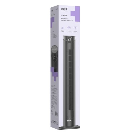 Подставка для ноутбука охлаждающая HIPER VIENTO /1 вентилятор/800 об.в мин/23 дБ/ 2xUSB2.0/ 5 углов наклона/RGb-подсветка/черный (CP-A1)