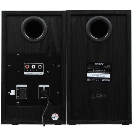 Колонки Sven SPS-614 2.0 (2x20W, Bluetooth, дерево, black)