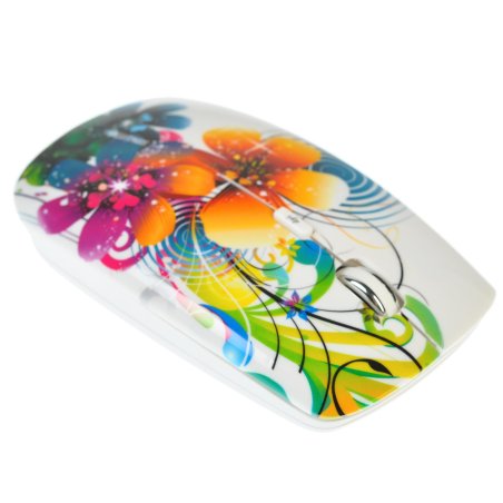 Мышь беспроводная Smartbuy 327AG принт Цветы SBM-327AG-FL-FC