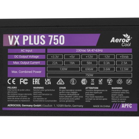 Блок питания Aerocool/Formula KCAS-800W, 800Вт, PLUS 80 PLUS Bronze, 120мм, черный