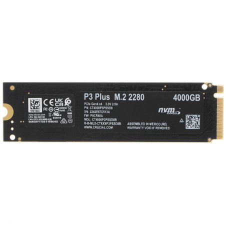 Накопитель SSD Crucial P310 500GB PCIe Gen4 NVMe 2280 M.2 SSD CT500P310SSD8