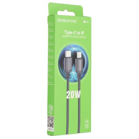 Кабель BOROFONE (6941991115530) BX113i 3m USB 2.4A для Lightning - 3м, черный