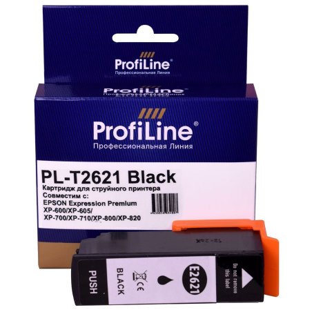Картридж струйный ProfiLine PL-T2621 для принтеров Epson Expression Premium XP-600/XP-605/XP-700/XP-710/XP-800/XP-820 с чернилами Black