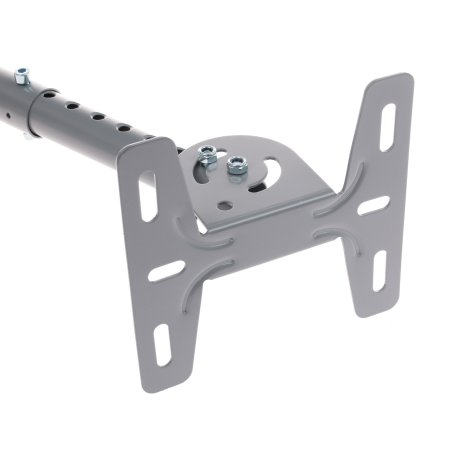 Крепеж Wize WPC-S серебро Универсальное комплект для проектора, длина штанги 61-96 см, наклон +/- 15°, поворот +/- 15°, до 12 кг, 260х260