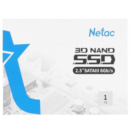 Накопитель SSD Netac N600S, 1Tb, SATA III, 2.5", R/W 560/520