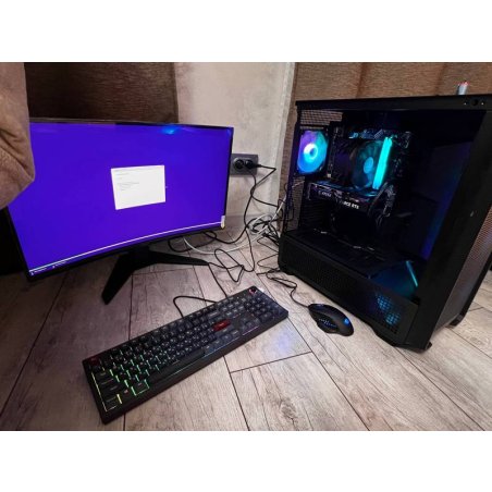 Оперативная память Kingston Fury Beast, DDR4, 32Gb (2x16Gb), 3200MHz, CL16, DIMM, с радиатором, RGb, черный