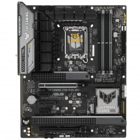 Материнская плата ASUS TUF GAMING Z790-PLUS WIFI, LGA1700, Intel Z790, 4xDDR5, 4xSATA, 4xM.2, 2xPCIe x16, 2xPCIe x1, DisplayPort, HDMI, 1x2.5Gb LAN, USB Type-C, 5x3.5 мм, 7.1, ATX